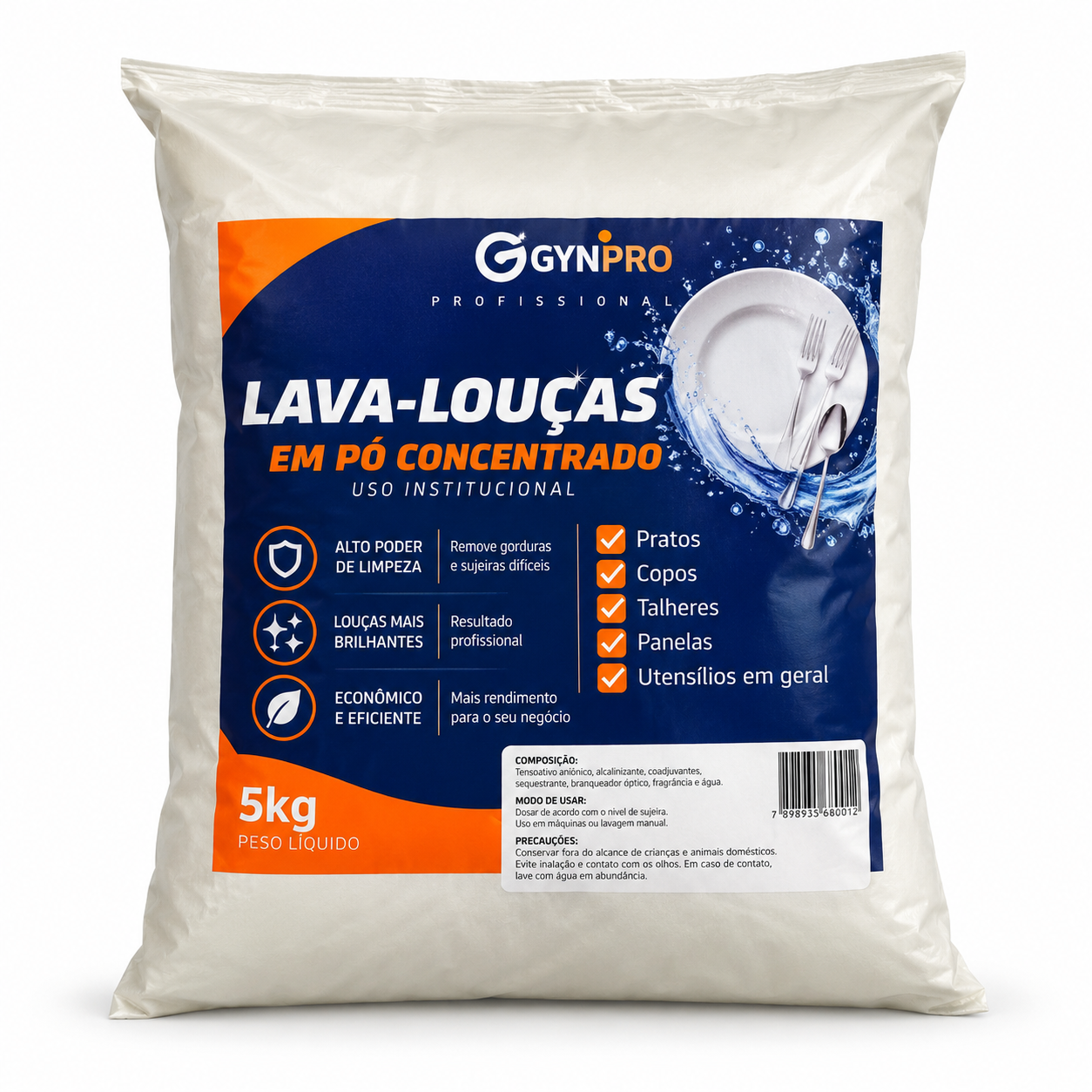 Detergente em pó para louças